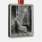 Serie "Les Bas-Bleus", O Moon Metalen Ornament (Rechts)