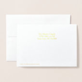 Serie met kerstcadeautjes Foto Gold Foil Kaart (Met envelop)