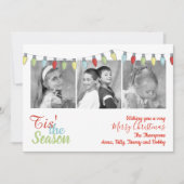 Serie met kerstfoto's Multi Feestdagenkaart (Voorkant)