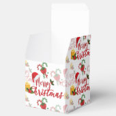 Serie met prettige kerstkalligrafie bedankdoosjes (Geopend)