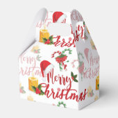 Serie met prettige kerstkalligrafie bedankdoosjes (Achterkant)