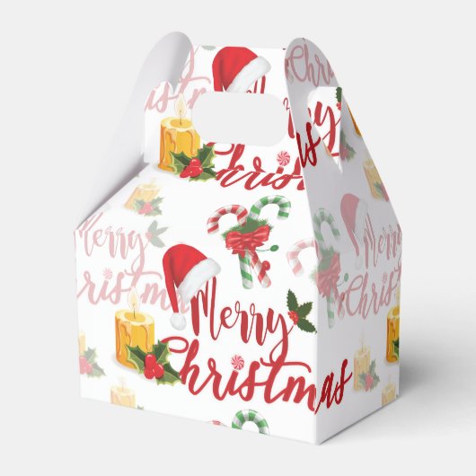 Serie met prettige kerstkalligrafie bedankdoosjes (Achterkant)