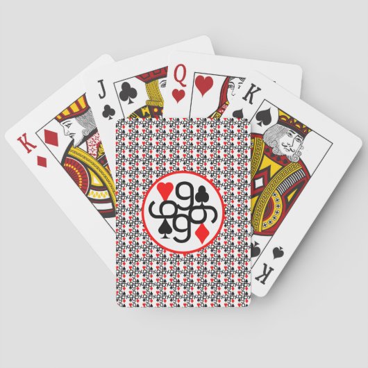 SERIE POKER CARTA 9 RED & BLACK TAZA POKERKAARTEN (Achterkant)