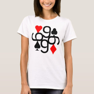 SERIE POKER CARTA 9 ROOD & ZWART T-SHIRT