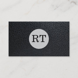 Serie Type Monogram / Leder Visitekaartje