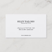 Serie Type Monogram / Leder Visitekaartje (Achterkant)