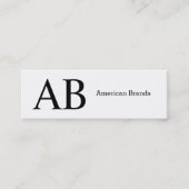 Serie Type Monogram Mini Visitekaartje (Voorkant)