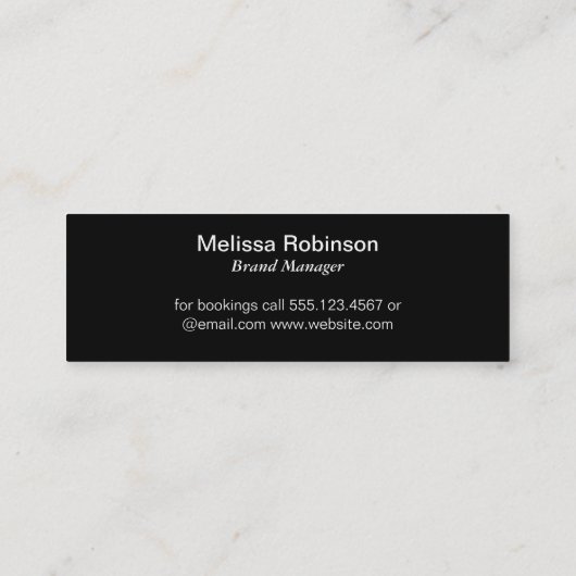 Serie Type Monogram Mini Visitekaartje (Achterkant)