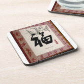 Serie van 6 duurzame onderzetters met Chinees "Suc (Linkerzijde)