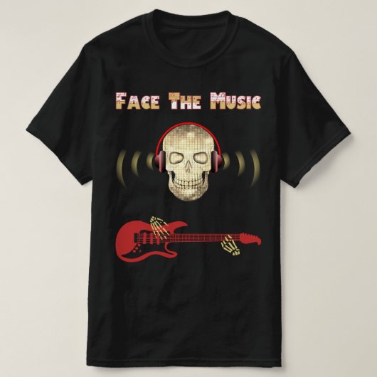 Serie van de schedel: Zie de muziek T-Shirt (Design voorkant)