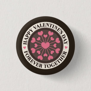 Serie van de Valentijn van het Kunst voor altijd s Ronde Button 3,2 Cm