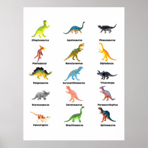 Serie van dinosaurussen poster