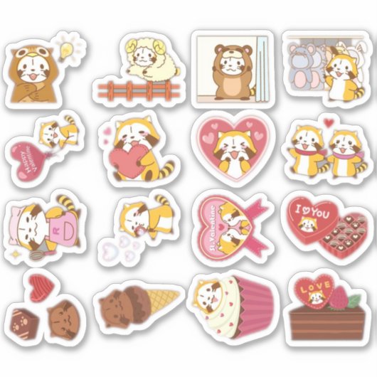 Serie van liefde sticker (Voorkant)