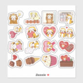 Serie van liefde sticker (Vel)