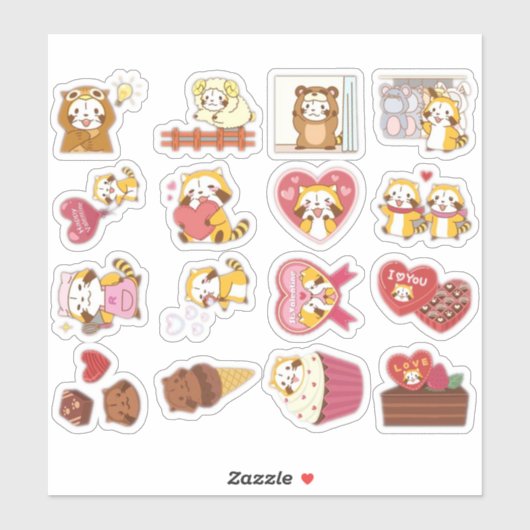 Serie van liefde sticker (Vel)