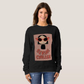 Serieel Chiller Grappig T-shirt | Schattig Meisje (Voorkant volledig)
