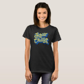 Seriële Chiller Laid Back Chill Retro 70s Script 4 T-shirt (Voorkant volledig)