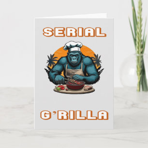Seriële G'rilla Master BBQ Griller Fun Pun Kaart