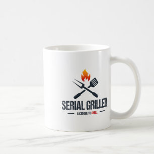 Seriële Griller BBQ Smoker Grillmaster Funny Grill Koffiemok