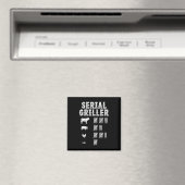 Seriële Griller Grappig Grillen Grill BBQ Master F Magneet (Insitu (Vaatwasser))
