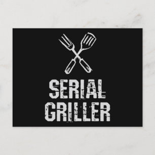 Seriële griller Grill BBQ Master Grill-messenerie Briefkaart