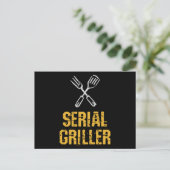 Seriële griller Grill BBQ Master Grill-messenerie Briefkaart (Staand voorkant)