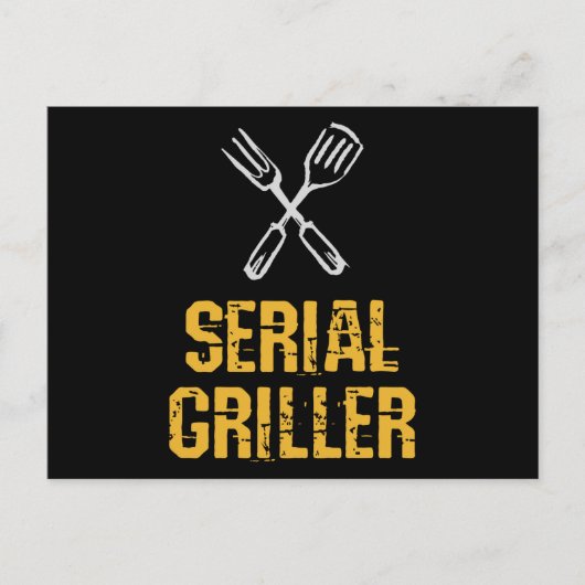 Seriële griller Grill BBQ Master Grill-messenerie Briefkaart (Voorkant)