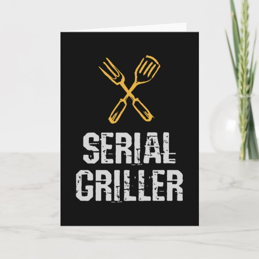 Seriële griller Grill BBQ Master Grill-messenerie Kaart (Voorkant)