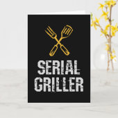 Seriële griller Grill BBQ Master Grill-messenerie Kaart (Gele Bloem)