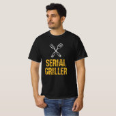 Seriële griller Grill BBQ Master Grill-messenerie T-shirt (Voorkant volledig)