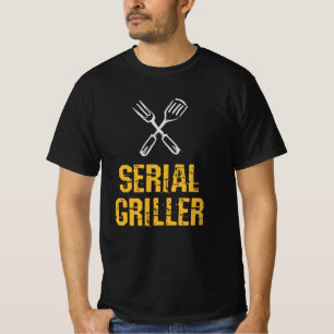 Seriële griller Grill BBQ Master Grill-messenerie T-shirt