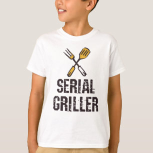 Seriële griller Grill BBQ Master Grill-messenerie T-shirt