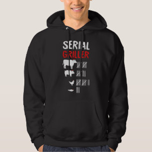 Seriële Griller-Kerstmis X-Mas Pajama Grill Chef B Hoodie