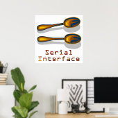 Seriële interface poster (Thuiskantoor)