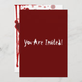 Seriële Killer Halloween-partij Kaart (Voorkant / Achterkant)