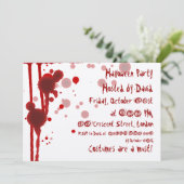 Seriële Killer Halloween-partij Kaart (Staand voorkant)