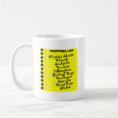 Seriële winkellijst voor de moordenaar! koffiemok (Links)