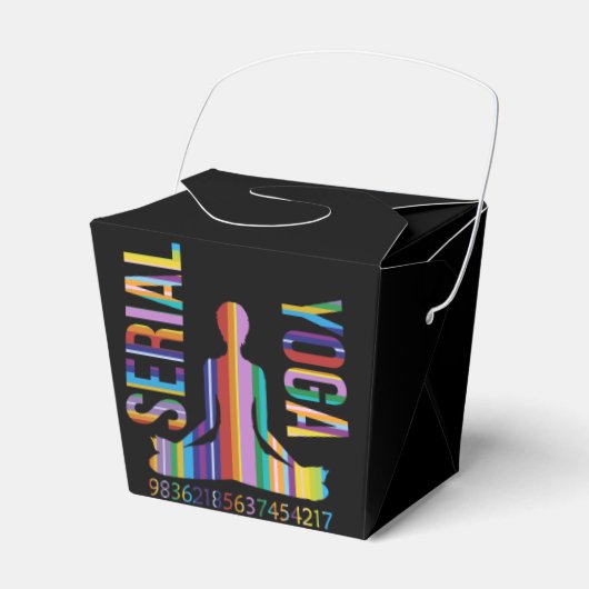 seriële yoga - gunstige doos bedankdoosjes (Voorkant Zijde)