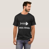 Seriematige visser t-shirt (Voorkant volledig)