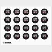 Seriemonteur - Grappige Bbq Serieel Grillen Ronde Sticker (Vel)