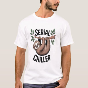 Seriemoordenaar Luiaard hangend aan tak T-shirt