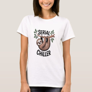 Seriemoordenaar Luiaard hangend aan tak T-shirt