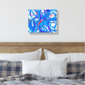 series blue emotions - abstract 977 canvas afdruk (Insitu (Slaapkamer))