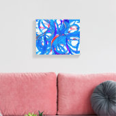 series blue emotions - abstract 977 canvas afdruk (Insitu (Woonkamer))
