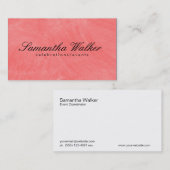 Serietype / penseelstructuur (GUAVE) Visitekaartje (Voorkant / Achterkant)