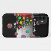Serieus 2020 covid molecuul boom ornamants Case-Mate iPhone case (Achterkant (horizontaal))