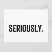 serieus briefkaart (Voorkant)