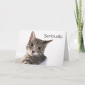 Serieus Buster Verjaardag Kaart (Voorkant)