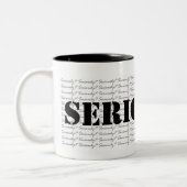 Serieus? Coffee Mugs Tweekleurige Koffiemok (Links)