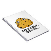 Serieus Dough Funny Baking Food Pun Notitieboek (Rechterzijde)